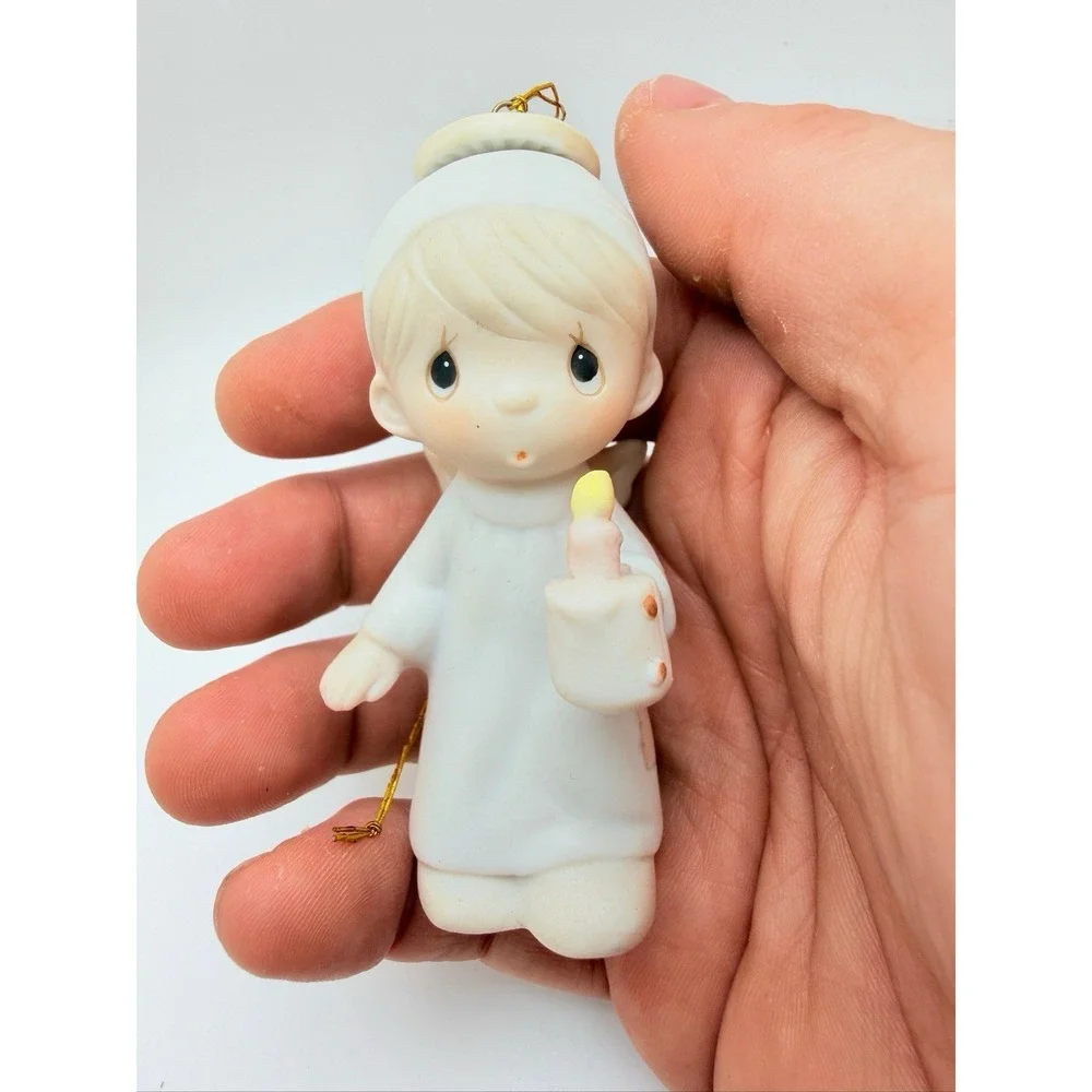 Precious Moments 'The First Noel' Ornament E-2367 Angel with Candle 1985
